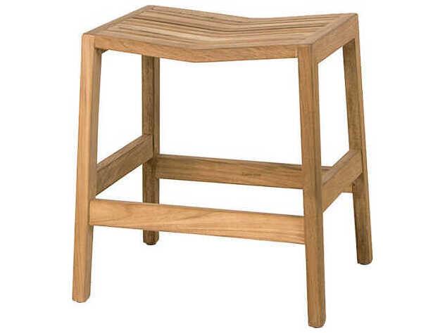 Flip Teak Brown Accent Stool