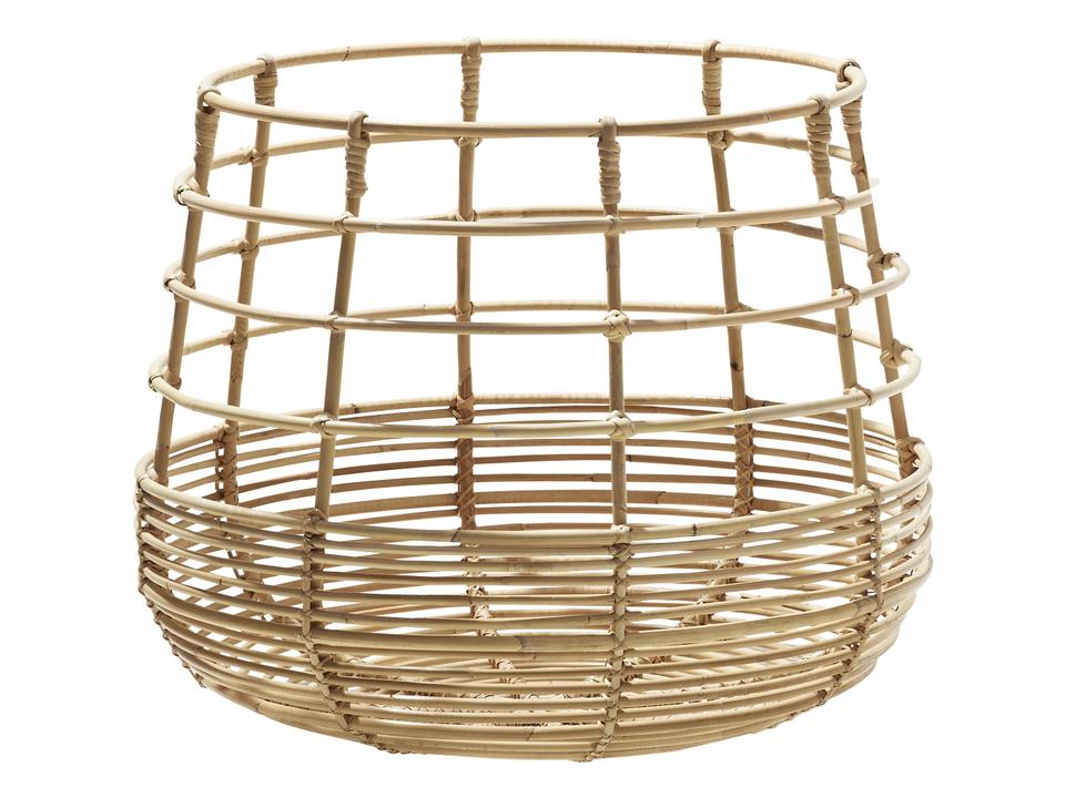 Sweep Round Storage Basket Natural Rattan