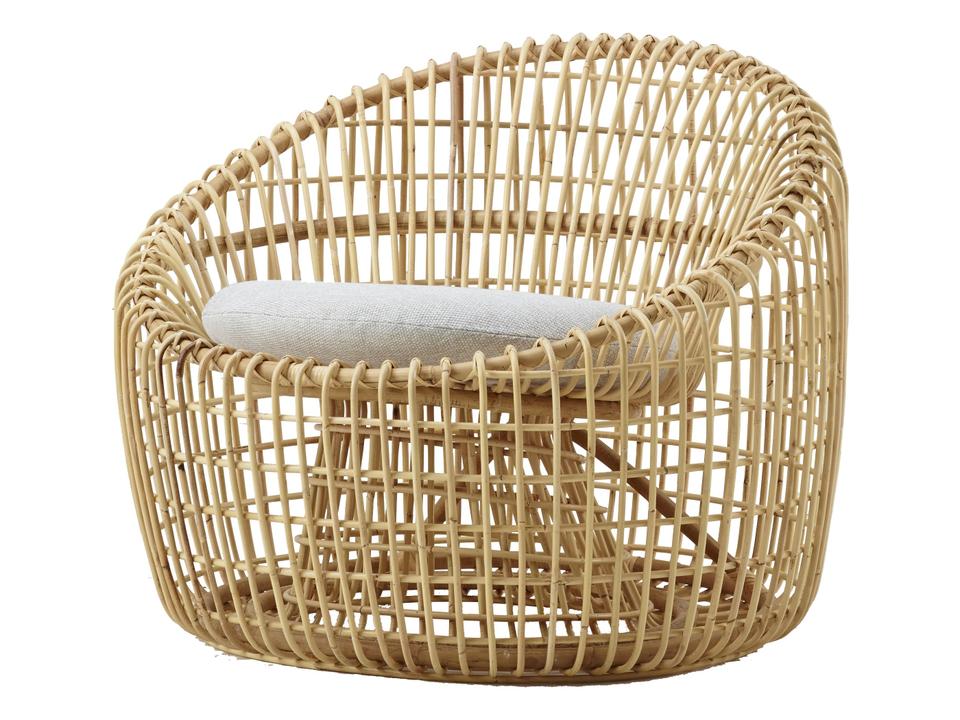 Cane-line Nest Rattan Indoor Accent Chair Natural Finish by Foersom & Hiort-Lorenzen MDD