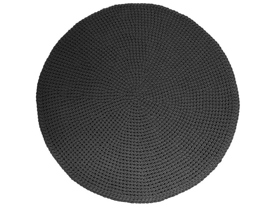 Discover Round Outdoor Rug in Dark Grey Selected PP Material