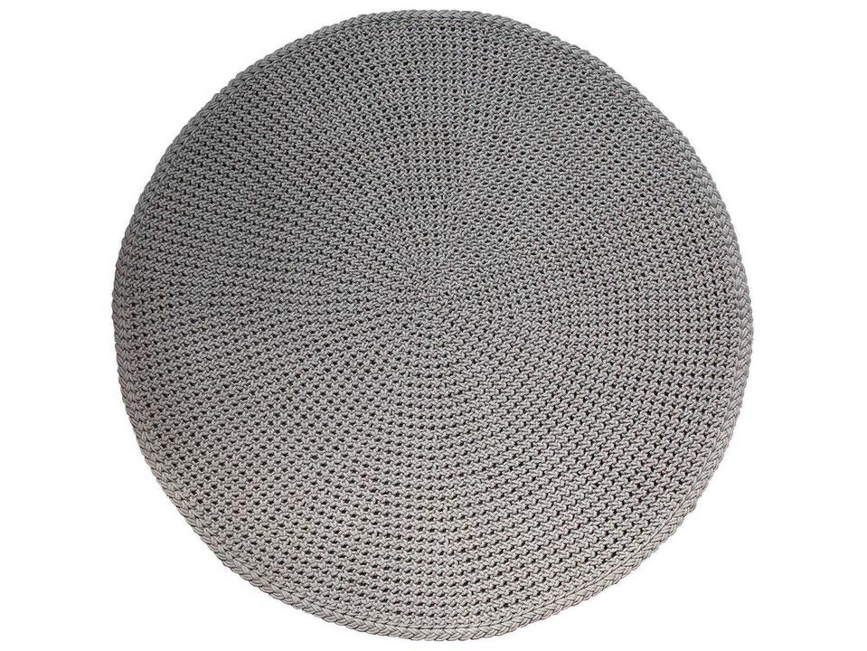 Discover Hand-Woven Round Indoor Outdoor Area Rug in Taupe Polypropylene