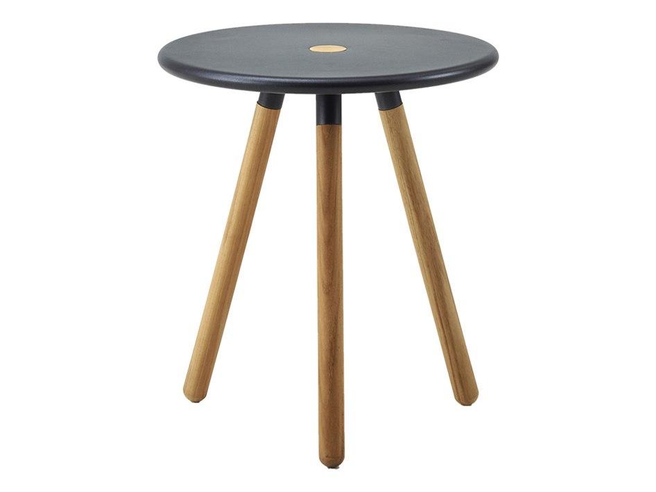 Area Teak/Lava Grey Aluminium Table/Stool