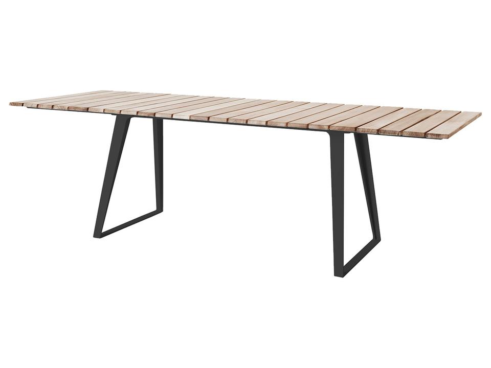 Copenhagen Teak and Aluminum Extension Dining Table with 83 Cm Extension