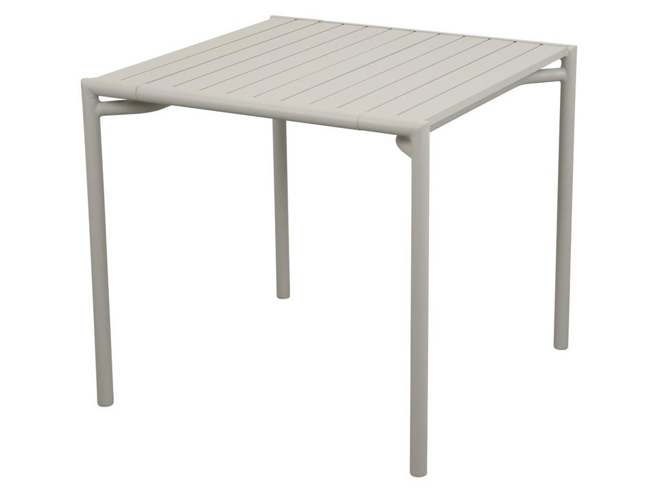 Bliss 32-Inch Square Aluminum Dining Table in Sand