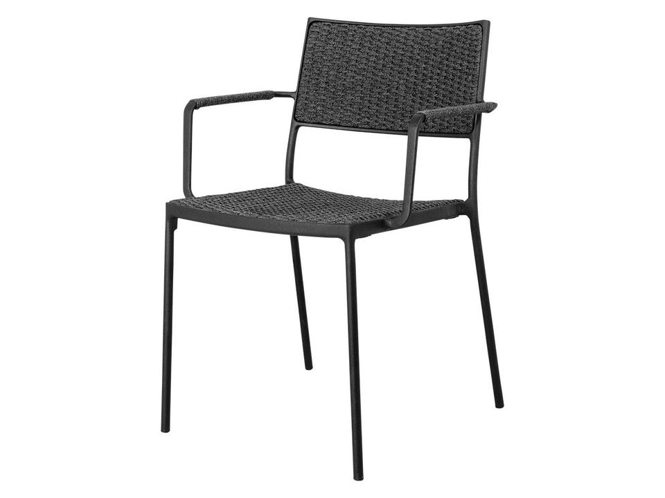 Cane-line Less Stackable Dining Armchair in Lava Grey