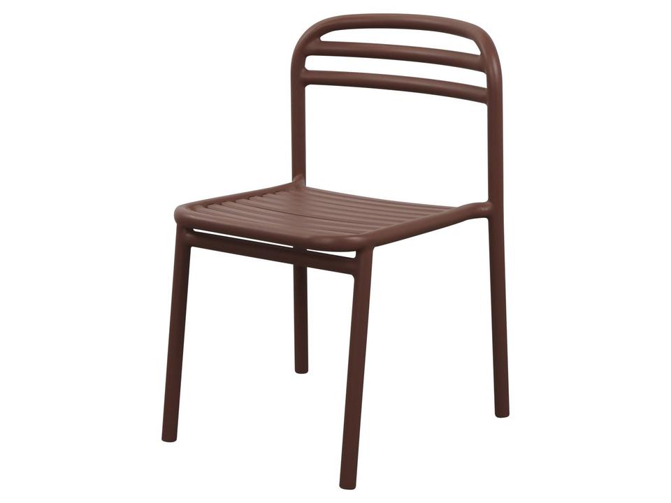 Bliss Dining Side Chair without Armrest in Desert Red