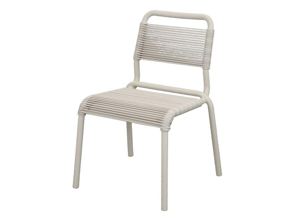 Al Dente Sand Aluminium Dining Side Chair with Cane-line Weave