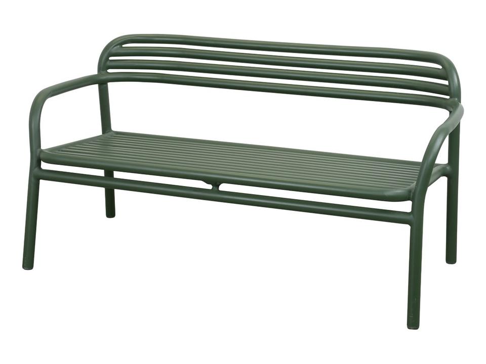 Cane-line Bliss Outdoor Sofa in Dark Green Aluminum