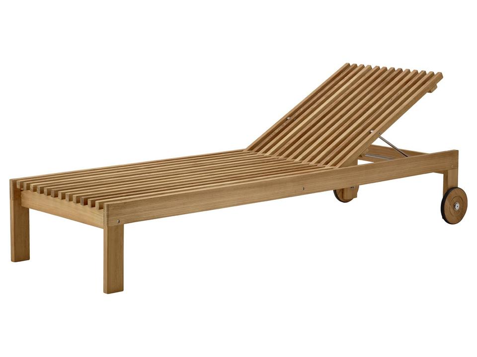 Cane-line Amaze Teak Outdoor Chaise Lounge Sunbed