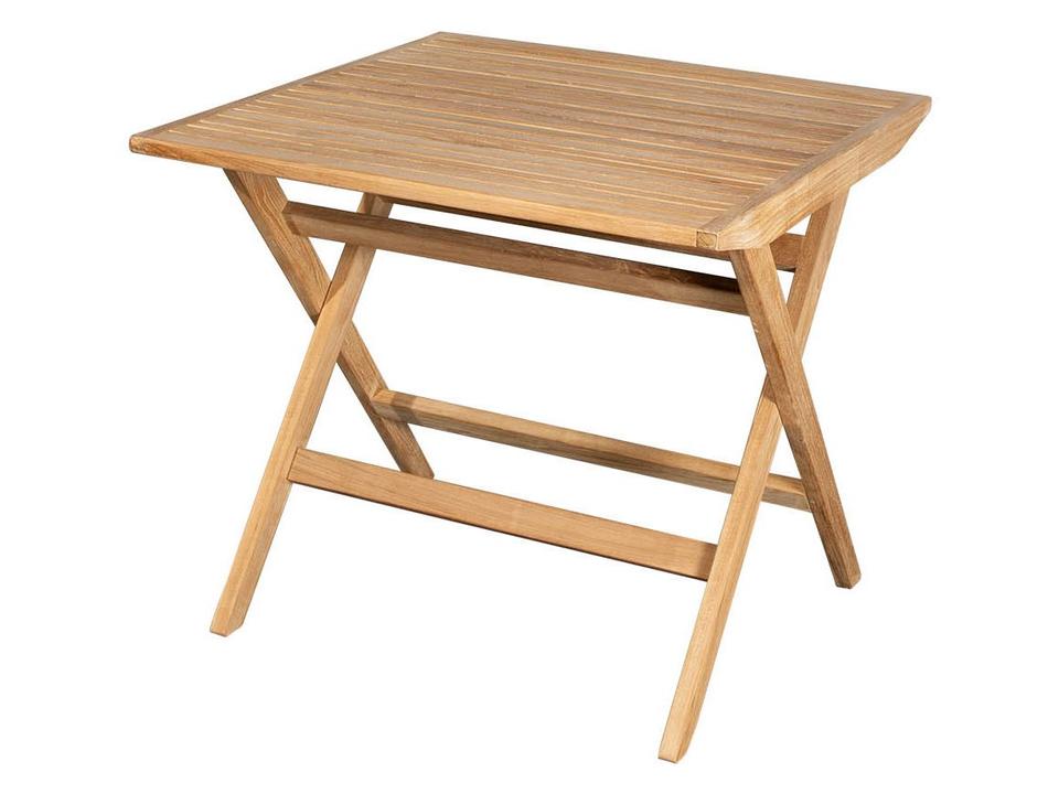 Flip Teak Small Square Folding Table