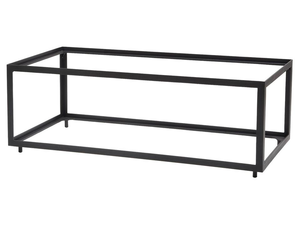 Cane-line Level Rectangular Coffee Table Base in Lava Grey
