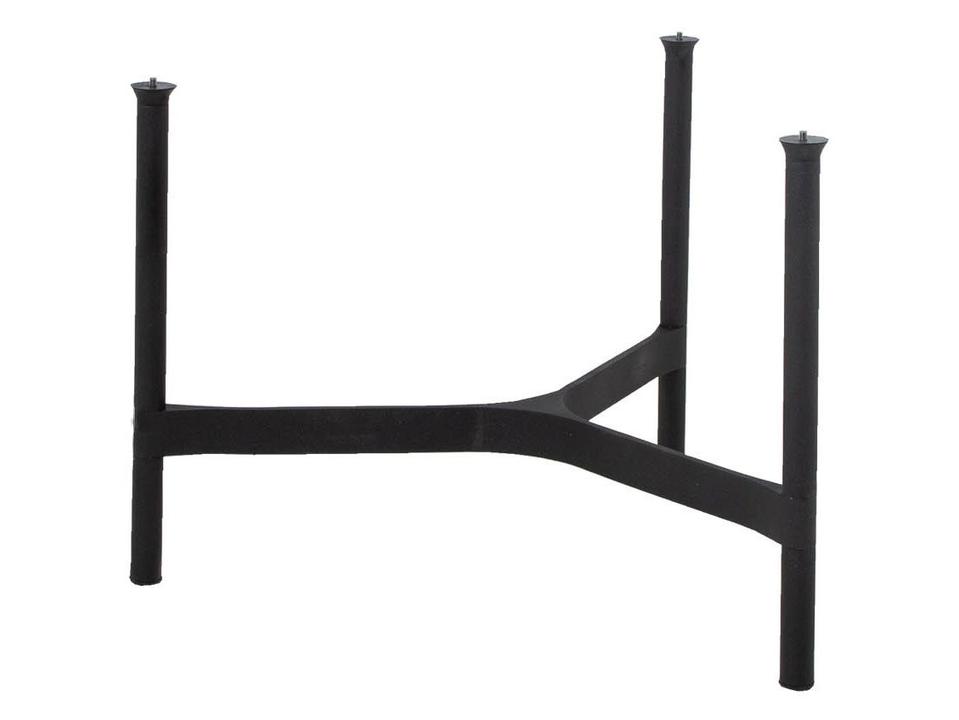 Cane-line Twist Medium Coffee Table Base in Lava Grey Aluminum