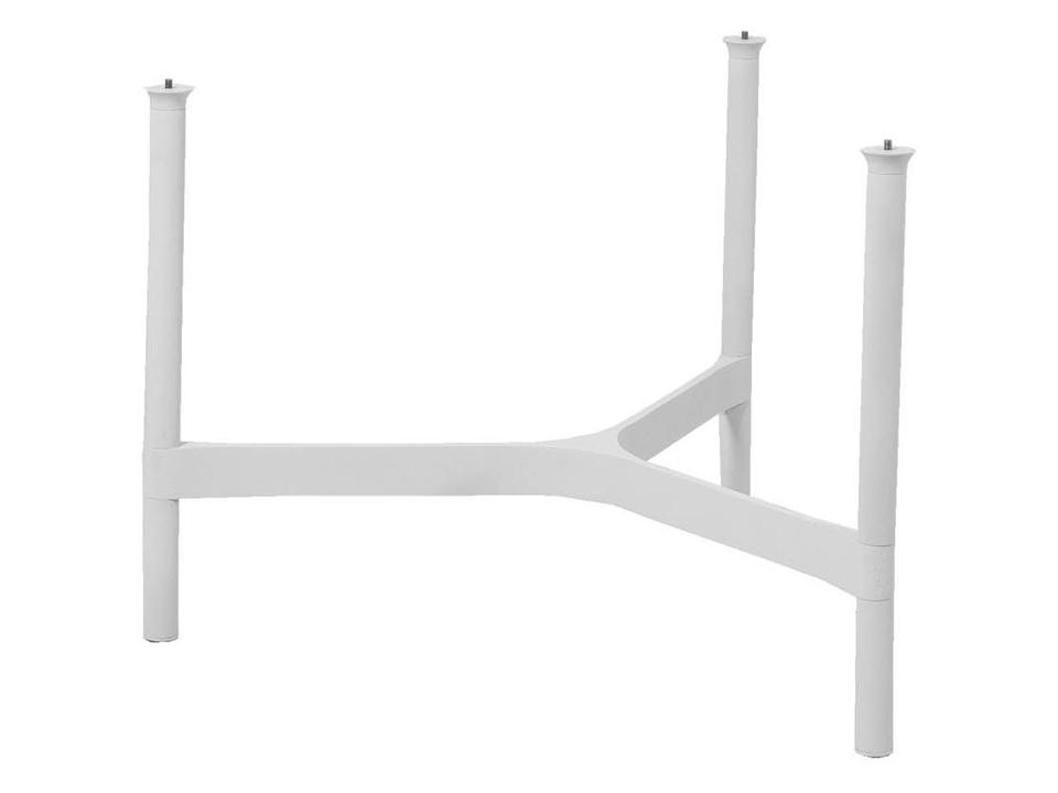 Twist Medium Coffee Table Base in White Aluminum