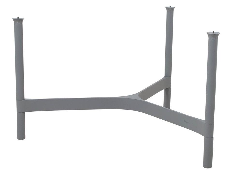Cane-line Twist Large Light Grey Aluminum Coffee Table Base