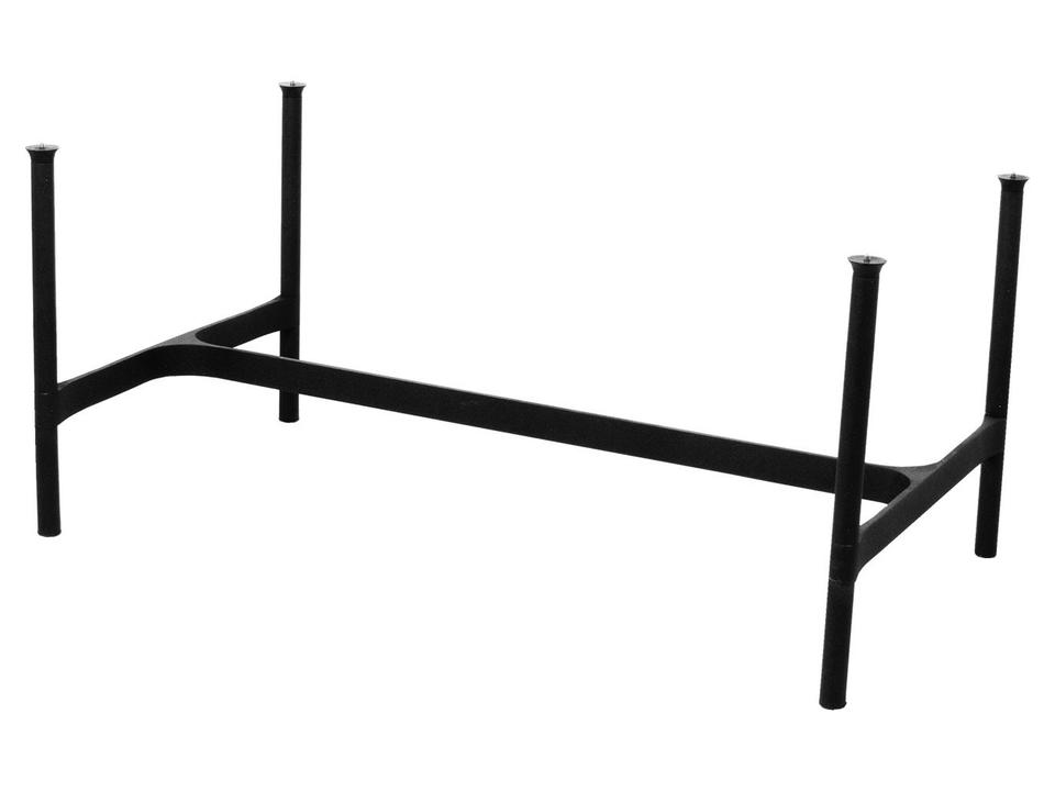 Cane-line Twist Rectangular Coffee Table Base in Lava Grey Aluminum