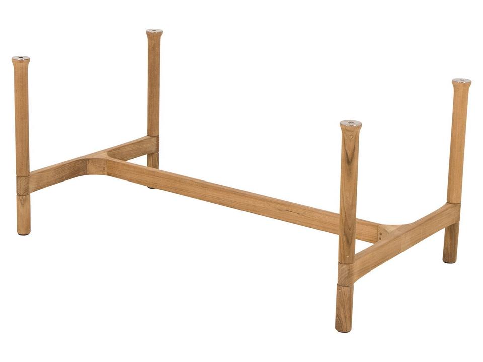 Cane-line Twist Teak Rectangular Coffee Table Base