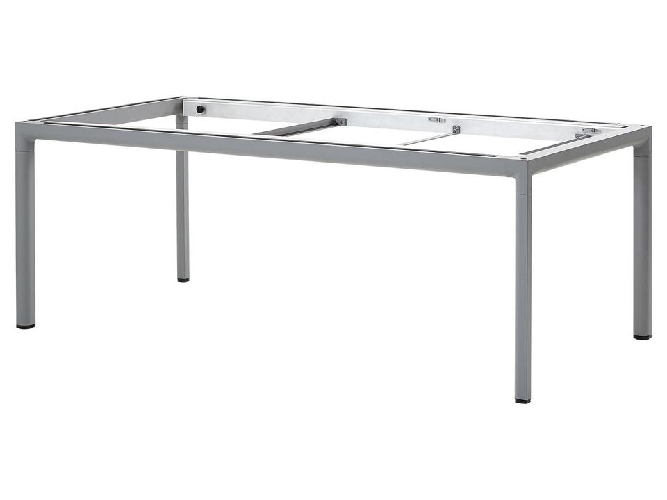 Cane-line Drop 79-Inch Light Grey Aluminum Dining Table Base