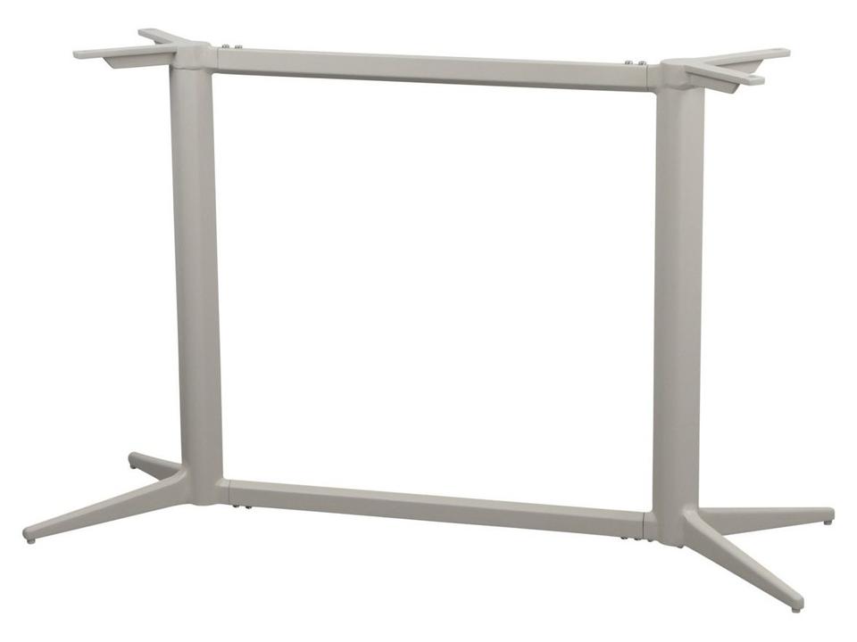 Drop Rectangular Aluminum Cafe Table Base in Sand