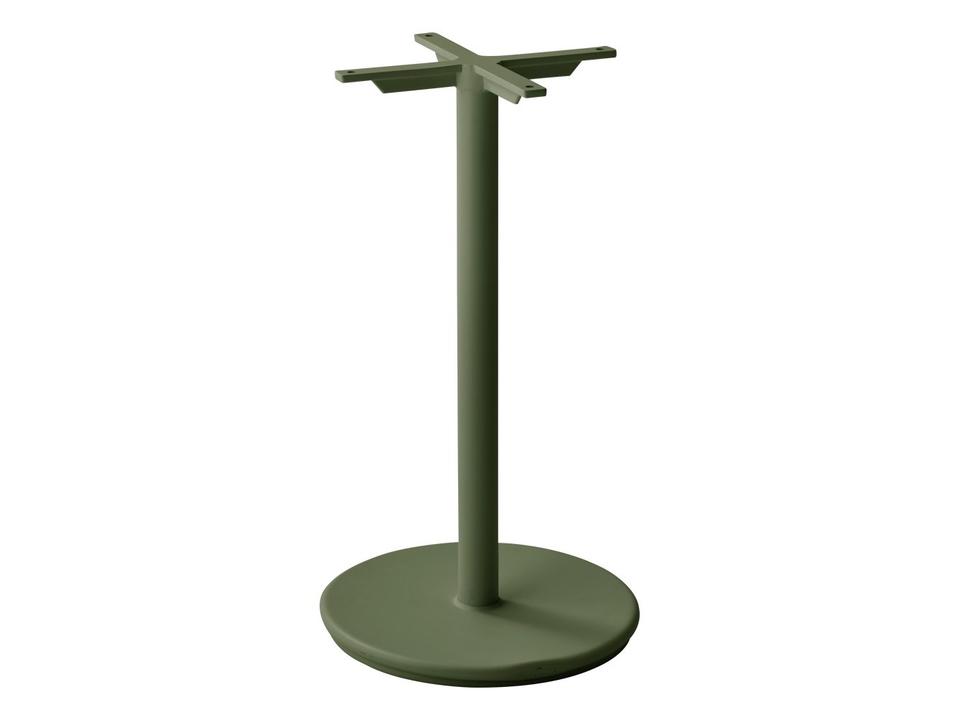 Cane Line Go Cafe Table Base in Dark Green Aluminum