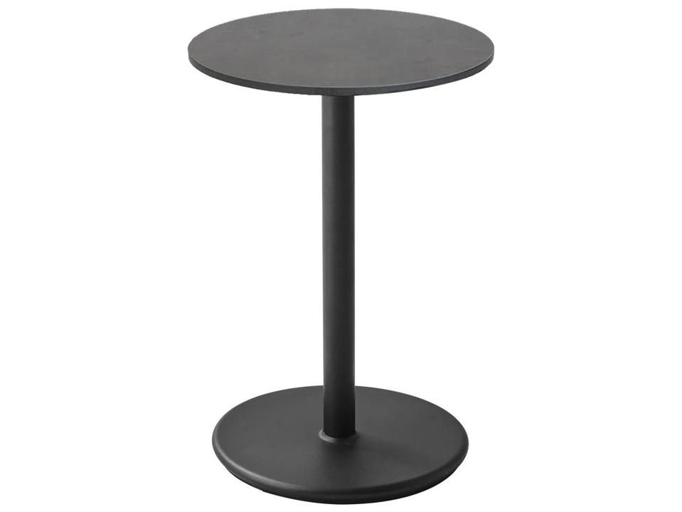 Cane-line Go Cafe Table Base in Lava Grey Aluminum
