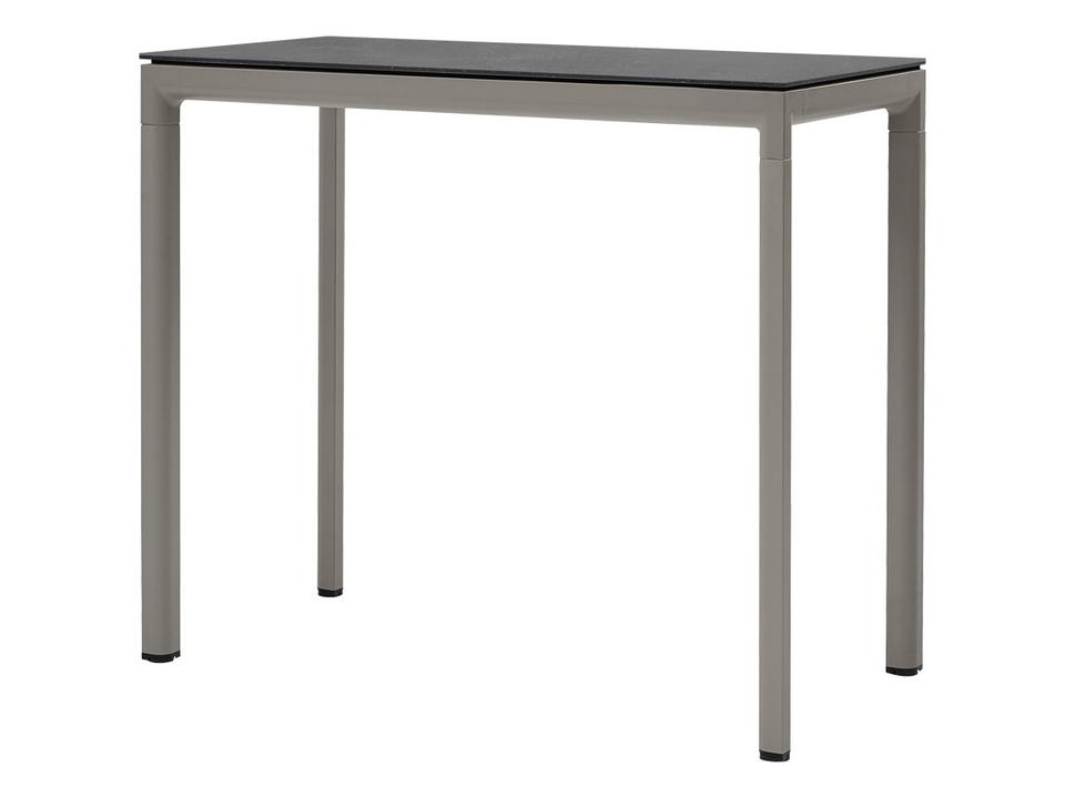 Cane-line Drop Bar Table Base in Taupe Aluminum