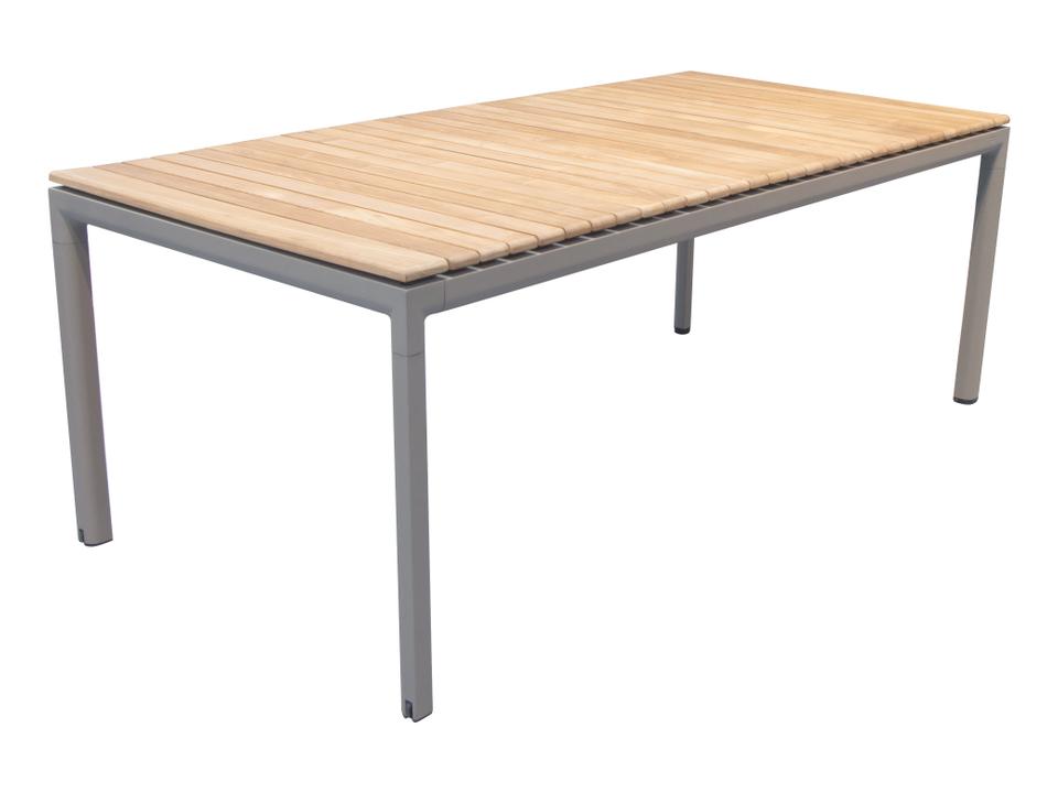 Cane Line Drop Extendable Dining Table with Ceramic Top in Taupe