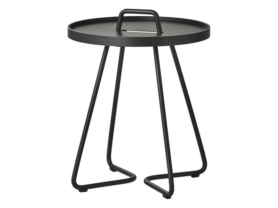 On-The-Move Black Aluminium Side Table Mini