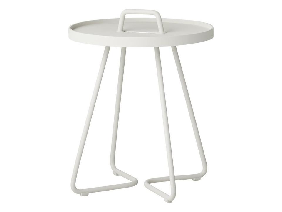 On-The-Move White Aluminium Side Table Mini