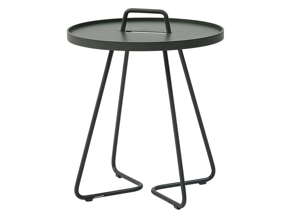 On-The-Move Dark Green Aluminium Side Table Small