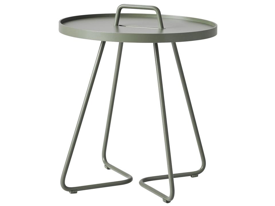 On-The-Move Dusty Green Aluminium Side Table Small