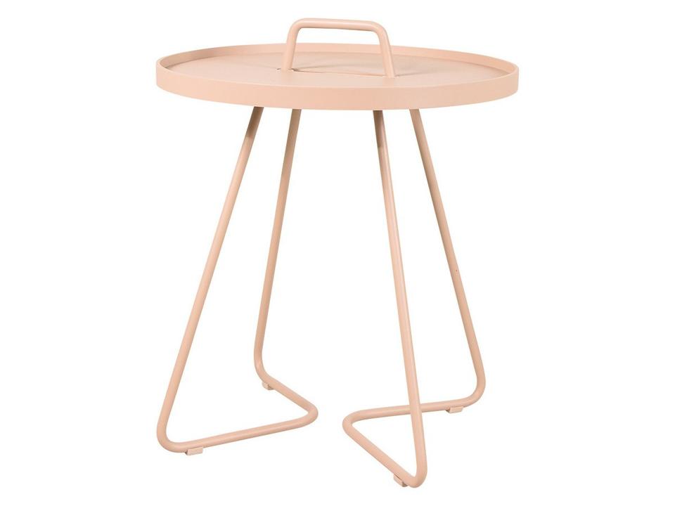 On-The-Move Light Rose Aluminium Side Table Small