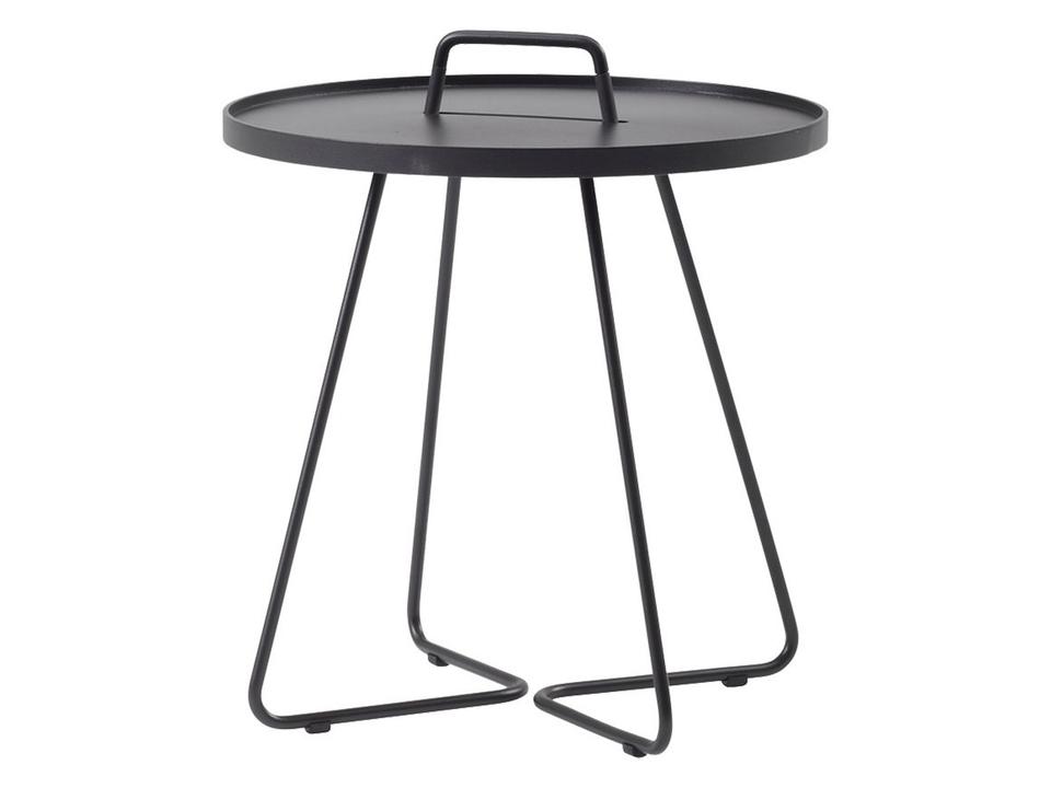 On-The-Move Black Aluminium Side Table Small