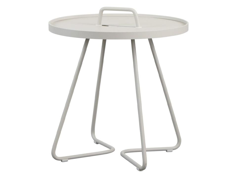 On-The-Move Sand Aluminium Side Table Small