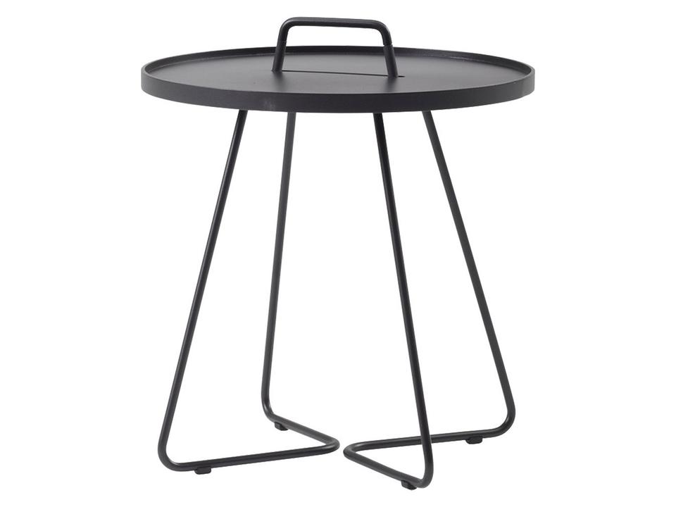 On-The-Move Black Aluminium Side Table Large