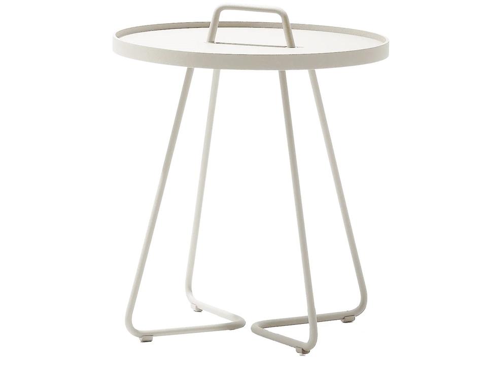 On-The-Move Sand Aluminium Side Table Large