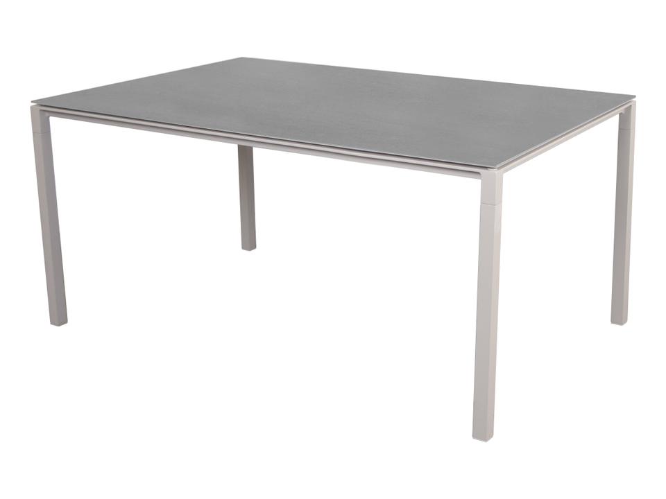 Cane Line Pure 79-Inch Rectangular Aluminum Dining Table Base in Sand
