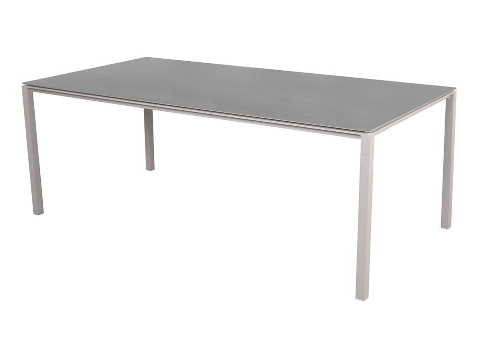 Pure 59-Inch x 36-Inch Rectangular Aluminum Dining Table Base in Sand