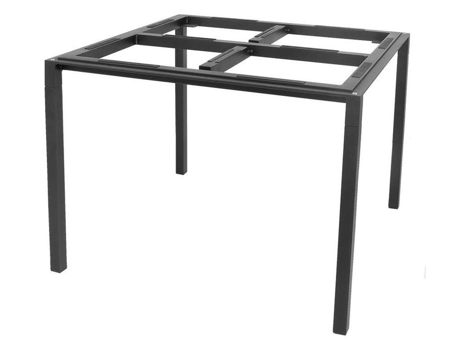 Cane-line Pure 39 Inch Square Aluminium Dining Table Base in Lava Grey
