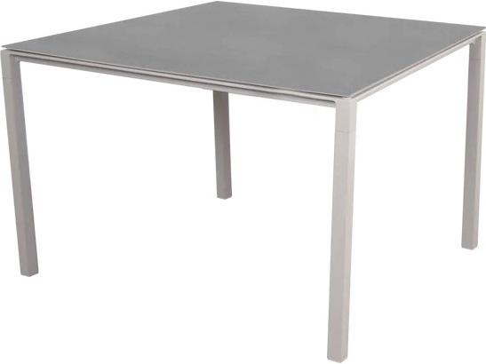 Pure 39-Inch Square Aluminum Dining Table Base in Sand