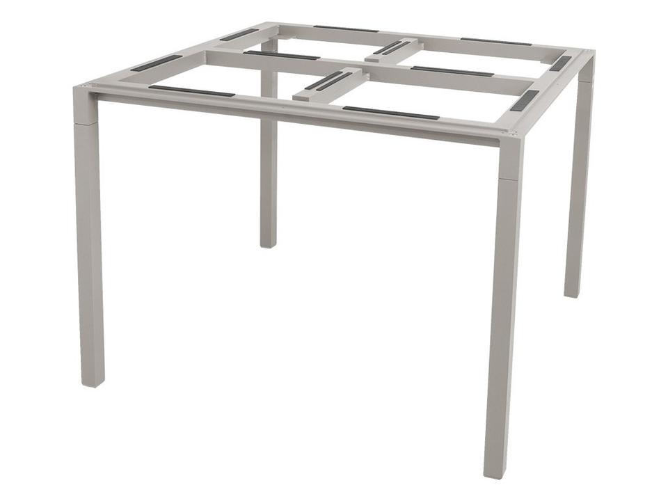 Cane-line Pure Square Taupe Aluminum Dining Table Base