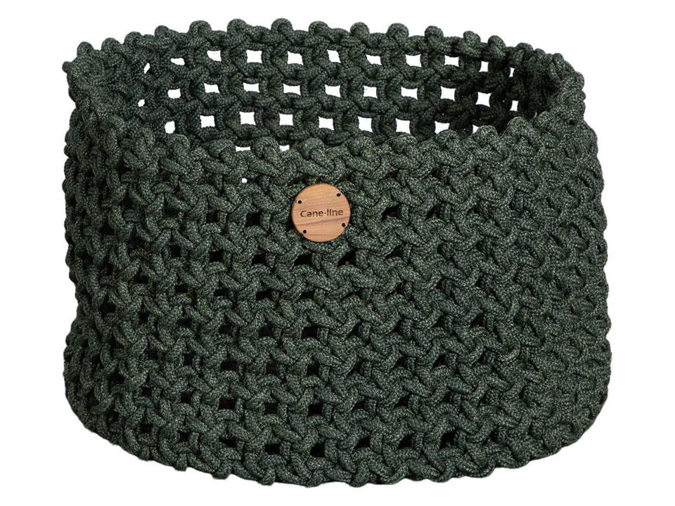 Soft Rope Dark Green Soft Rope Basket Large