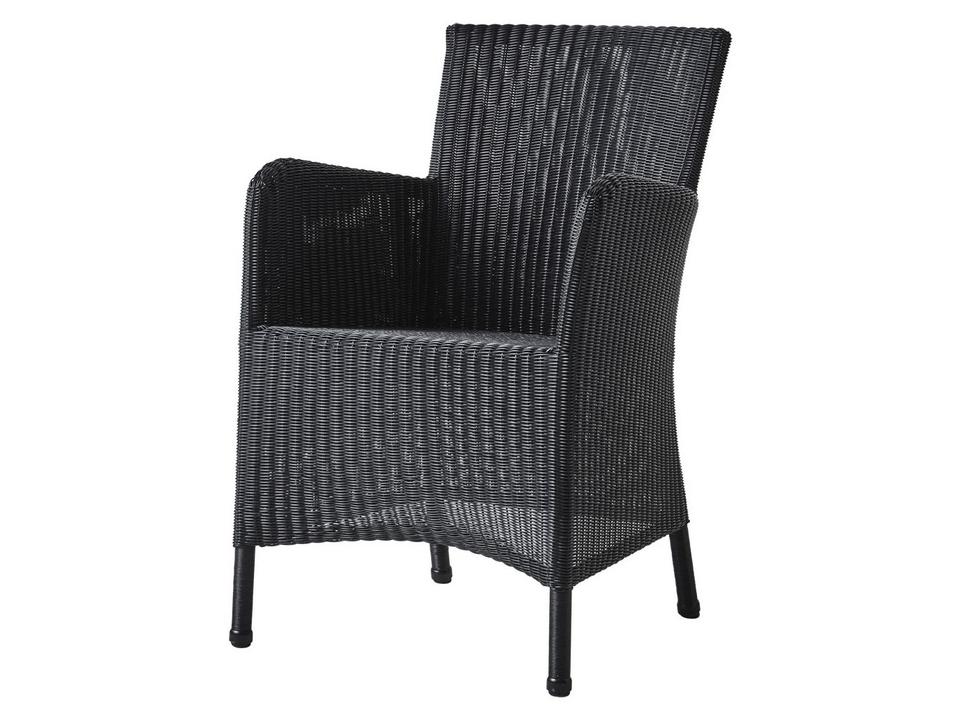Hampsted Cane-line Weave Dining Armchair in Black