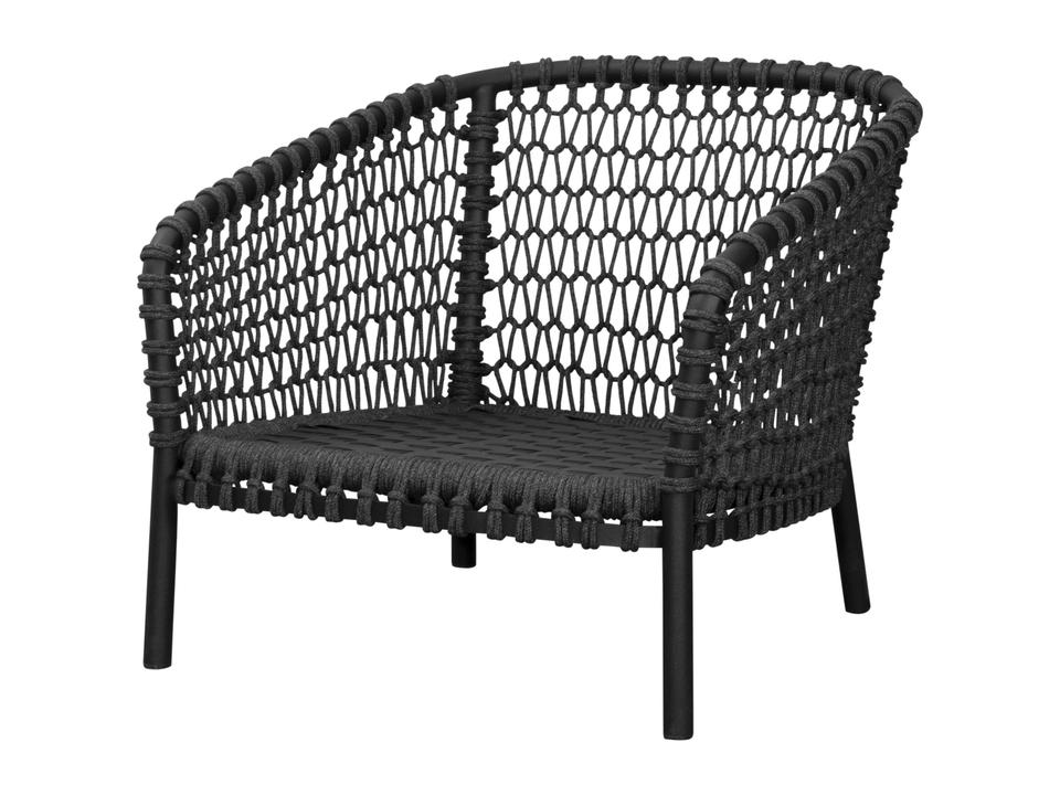 Cane-line Ocean Dark Grey Soft Rope Large Lounge Chair