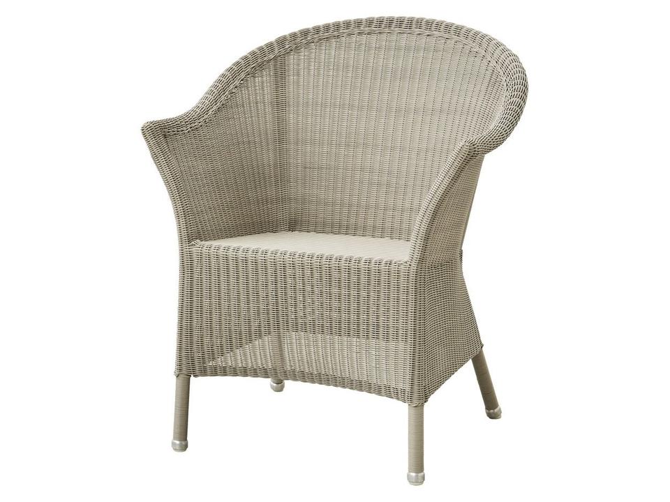 Lansing Weave Dining Armchair in Taupe