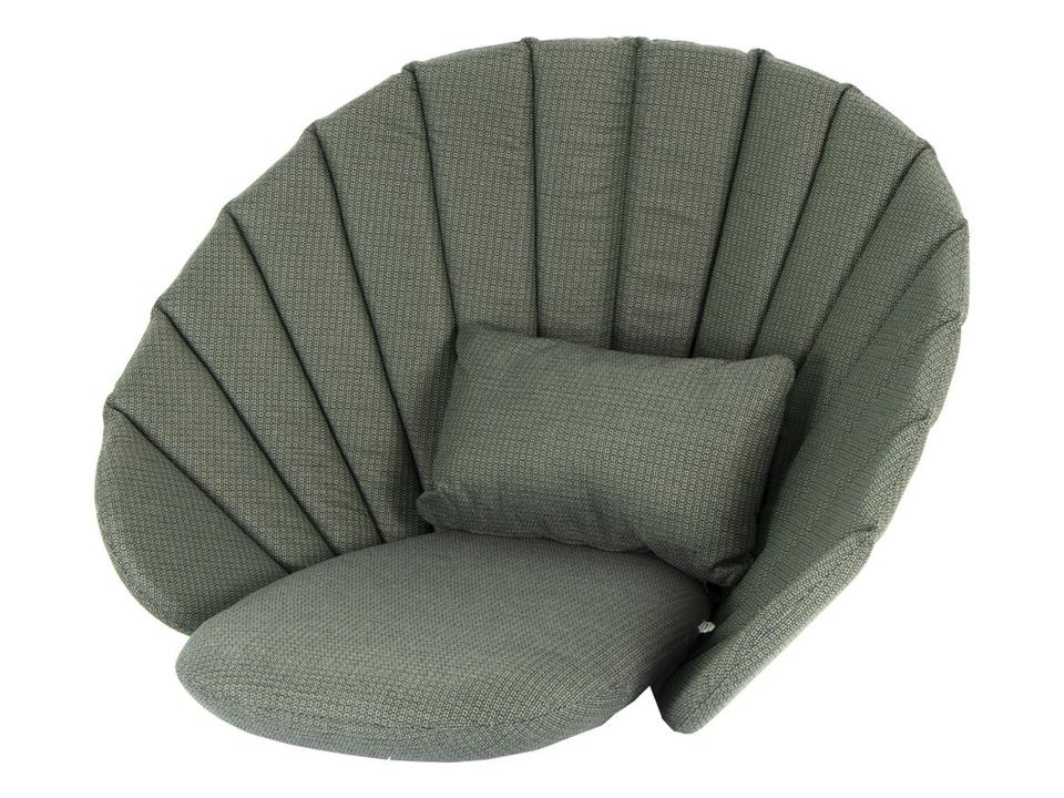 Peacock Dark Green Link Lounge Chair Cushion Set