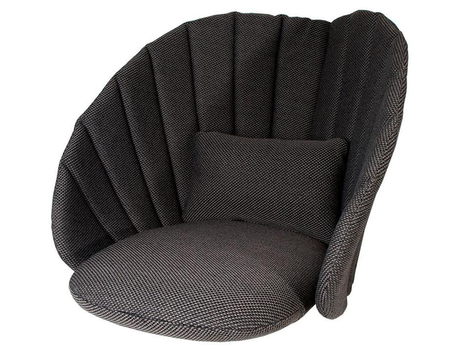 Peacock Dark Grey Focus Lounge Chair Cushion Set