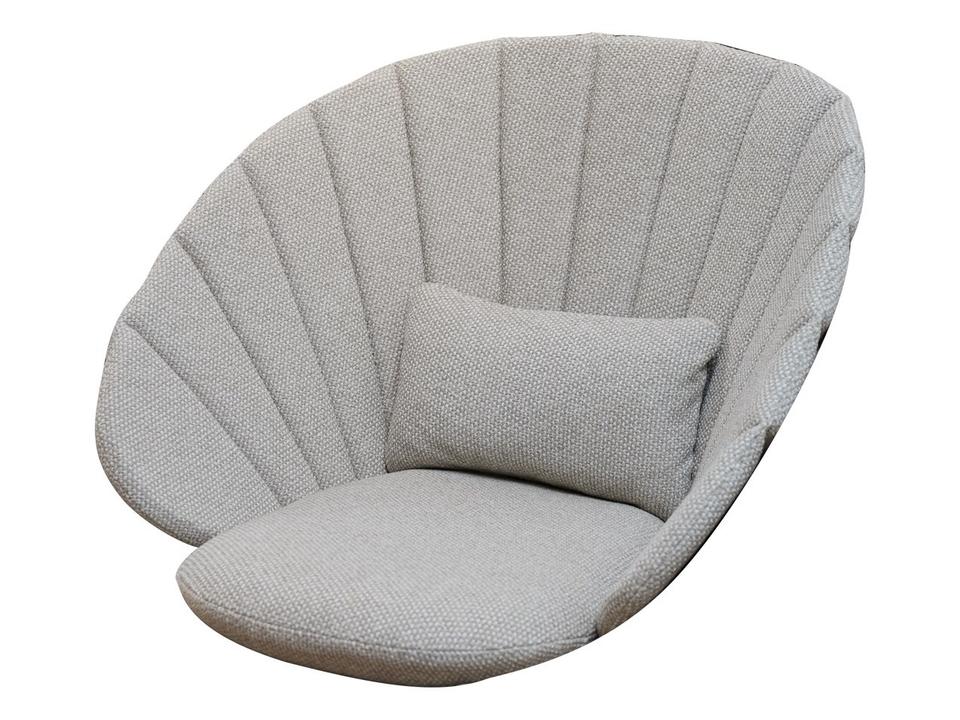 Peacock Light Brown Rise Lounge Chair Cushion Set