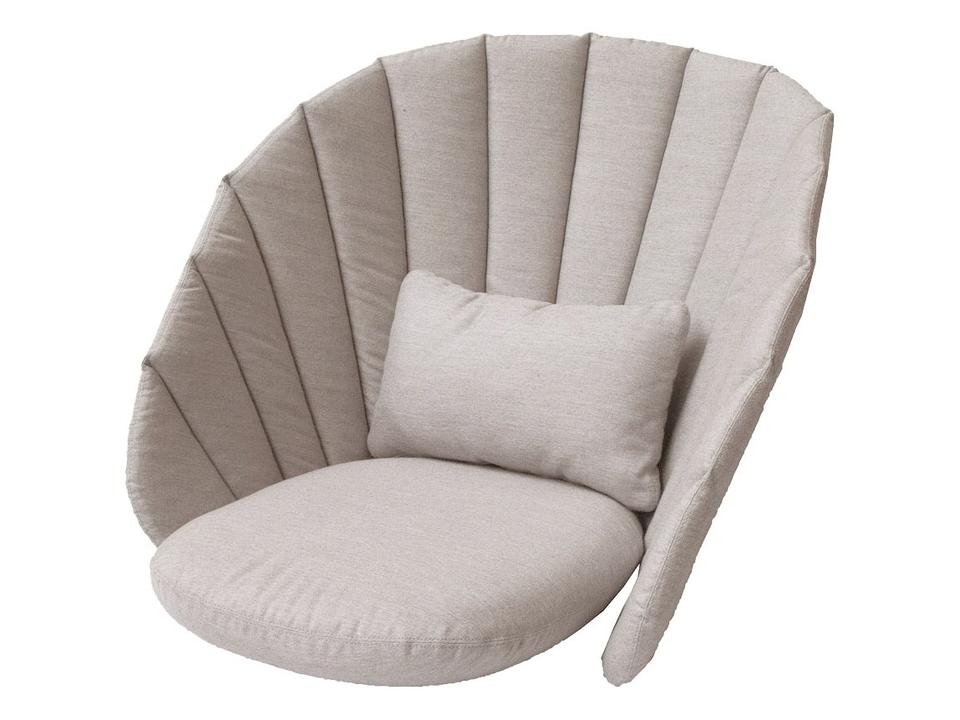Peacock Sand Natte Lounge Chair Cushion Set