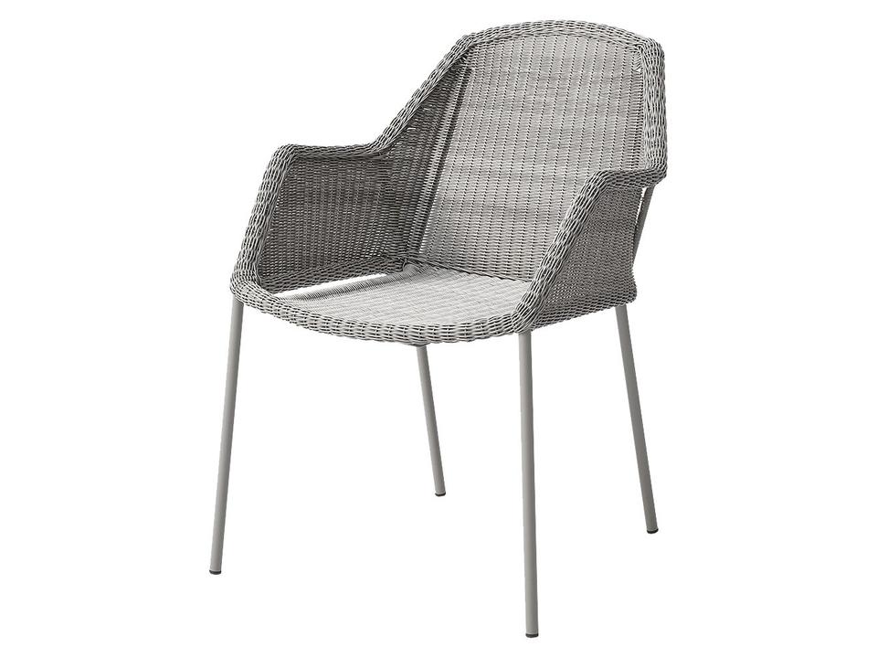 Breeze Stackable Dining Armchair with Cane-line Weave in Taupe