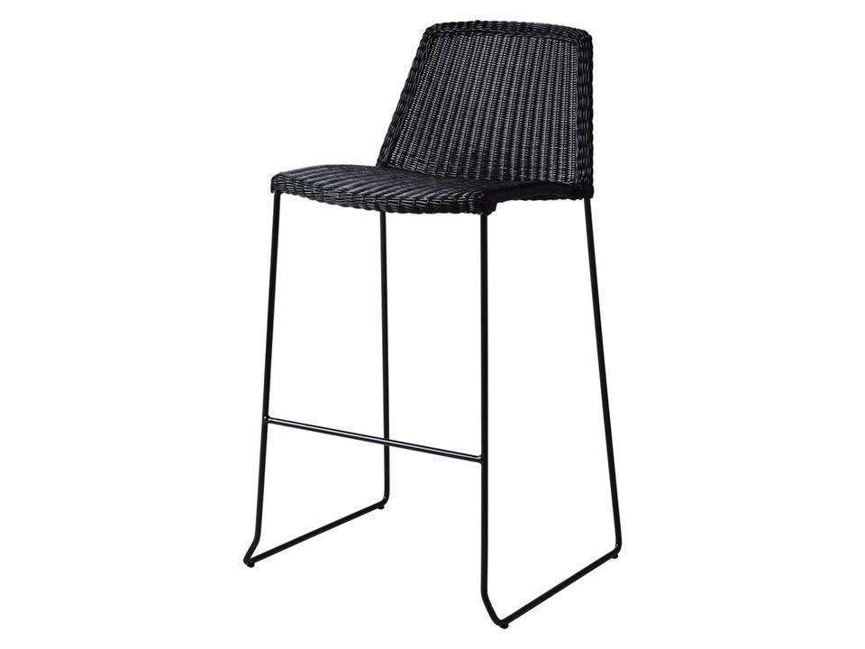 Breeze Black Weave Bar Chair